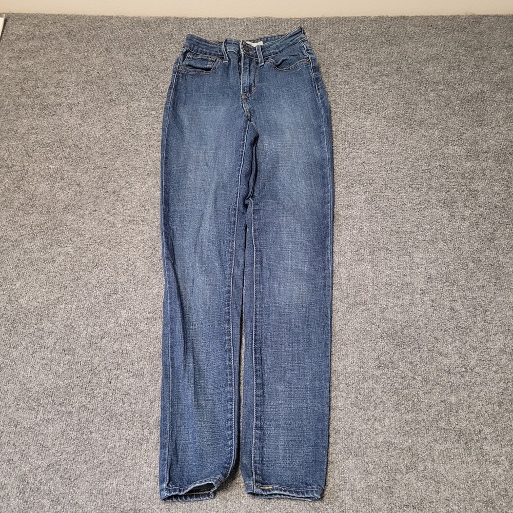 Levi's Jeans Womens Size 25 721 High Rise Skinny Blue Denim Stretch Casual